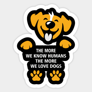 HumanLoveForDogs Sticker